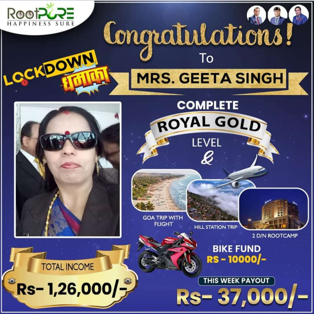 Rootpure Payout Proof